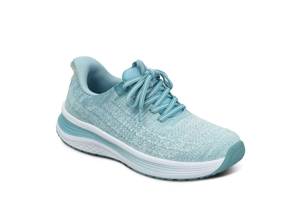 OrthOfeet Dames Hands-Free Instap Sneaker Nira Turkois