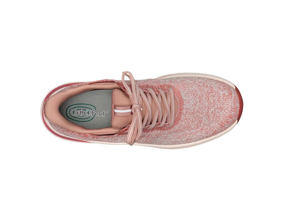 OrthOfeet Dames Hands-Free Instap Sneaker Nira Red