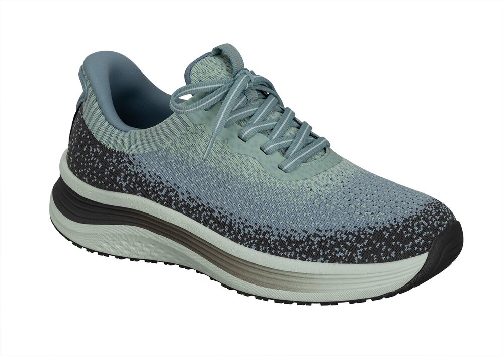 OrthOfeet Dames Hands-Free Instap Sneaker Nira Green/Blue