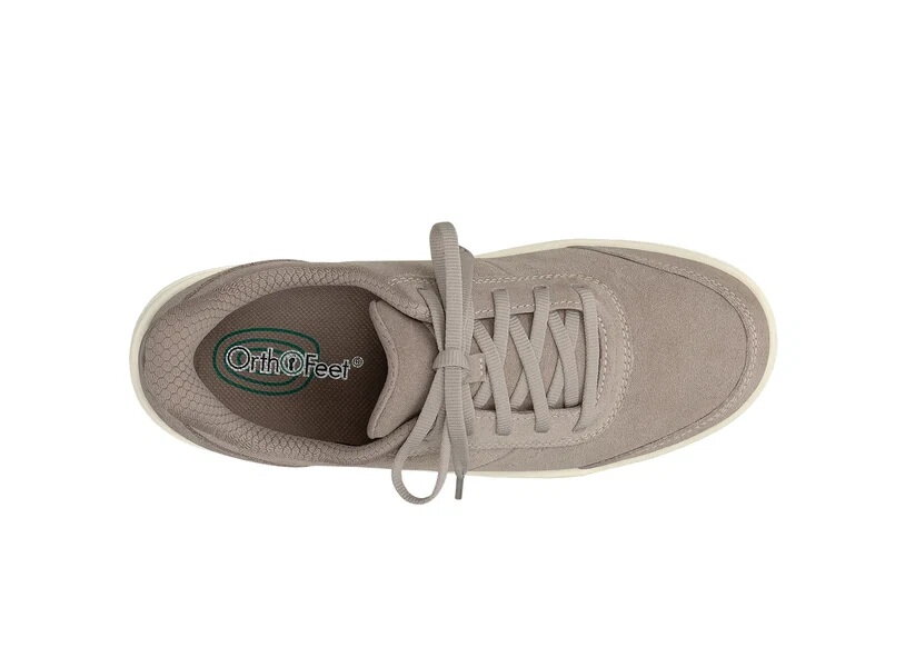 OrthOFeet Dames Hands-Free Instap Sneaker Wander Taupe
