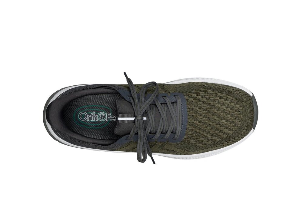 OrthOfeet Heren Hands-Free Instap Sneaker Tilos Olive
