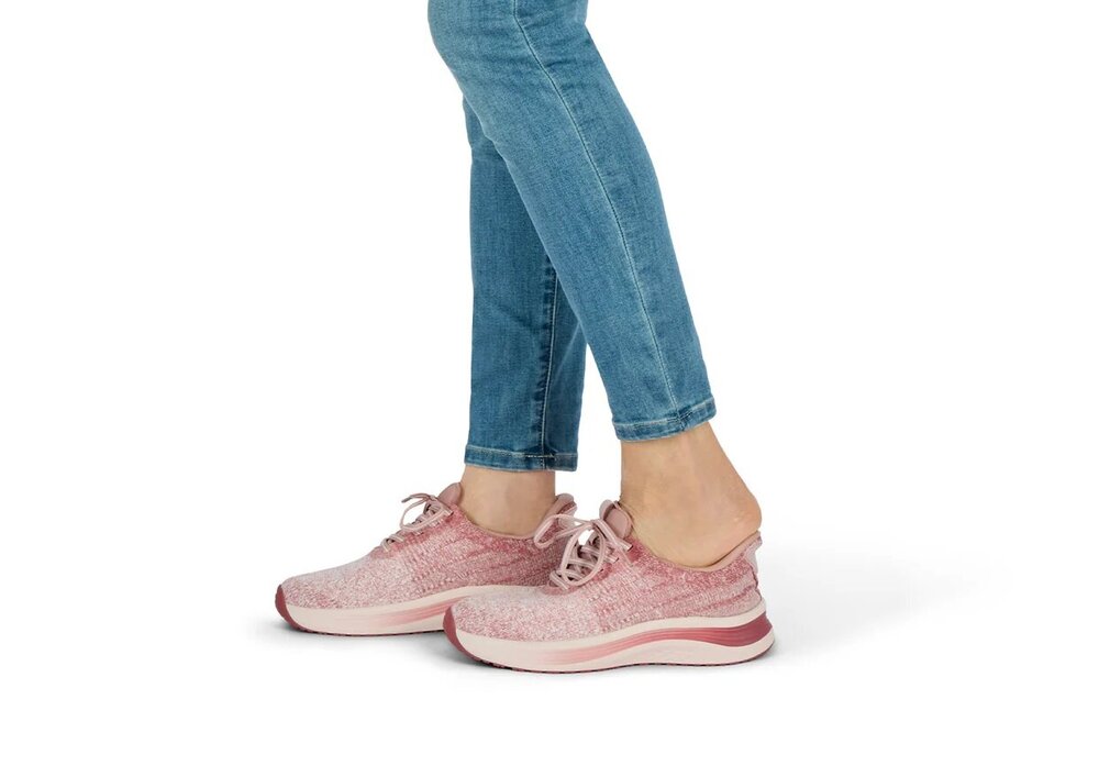OrthOfeet Dames Hands-Free Instap Sneaker Nira Red