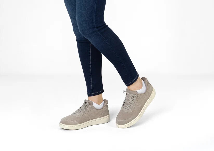 OrthOFeet Dames Hands-Free Instap Sneaker Wander Taupe