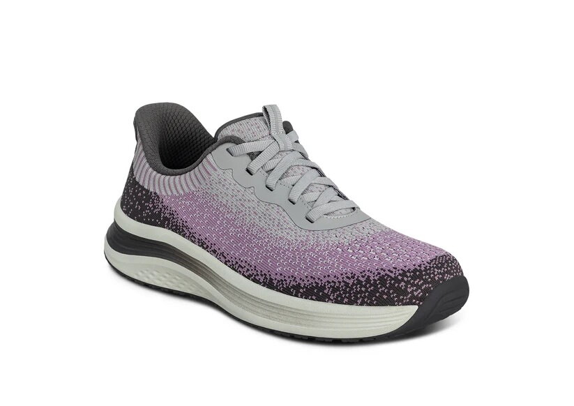 OrthOFeet Dames Hands-Free Instap Sneaker Nira Gray/Plum