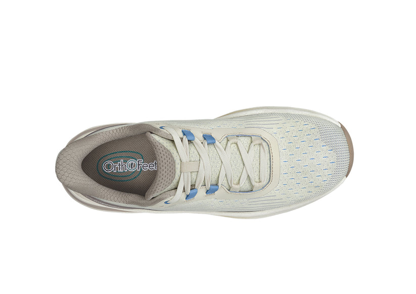 OrthOfeet Dames Hands-Free Instap Sneaker Nira Dart Taupe