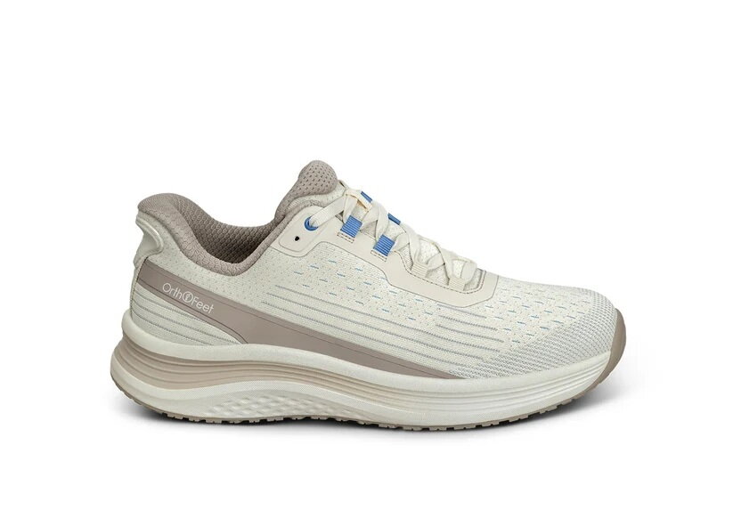 OrthOfeet Dames Hands-Free Instap Sneaker Nira Dart Taupe