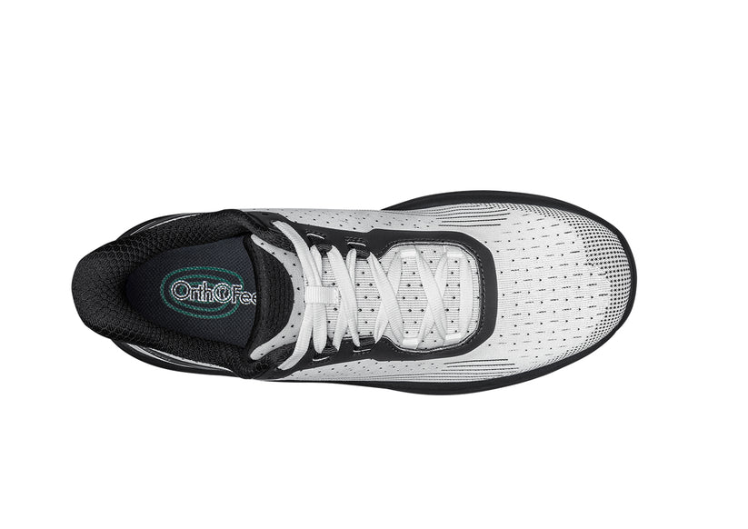 OrthOfeet Dames Hands-Free Instap Sneaker Nira Dart White/Black