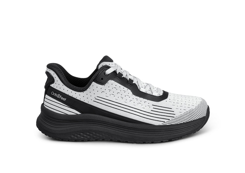 OrthOfeet Dames Hands-Free Instap Sneaker Nira Dart White/Black