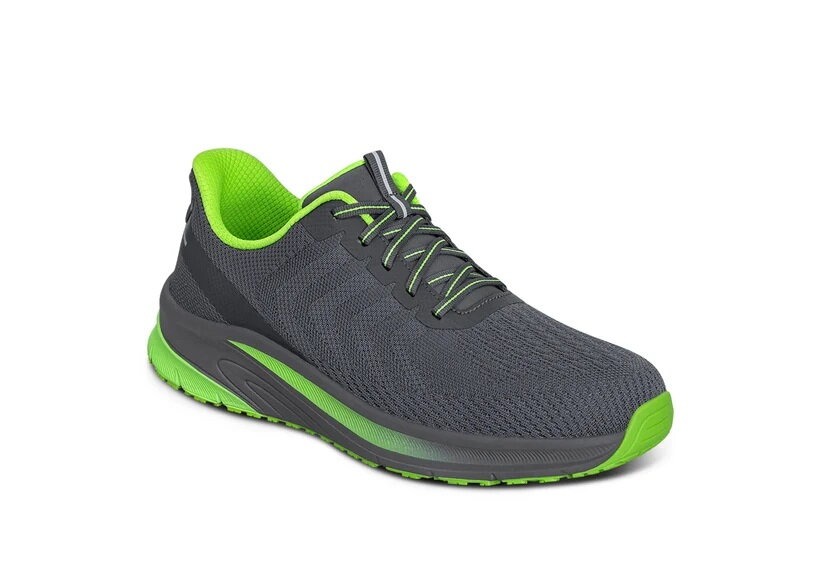 OrthOfeet Heren Hands-Free Instap Sneaker Tilos Grey/Lime